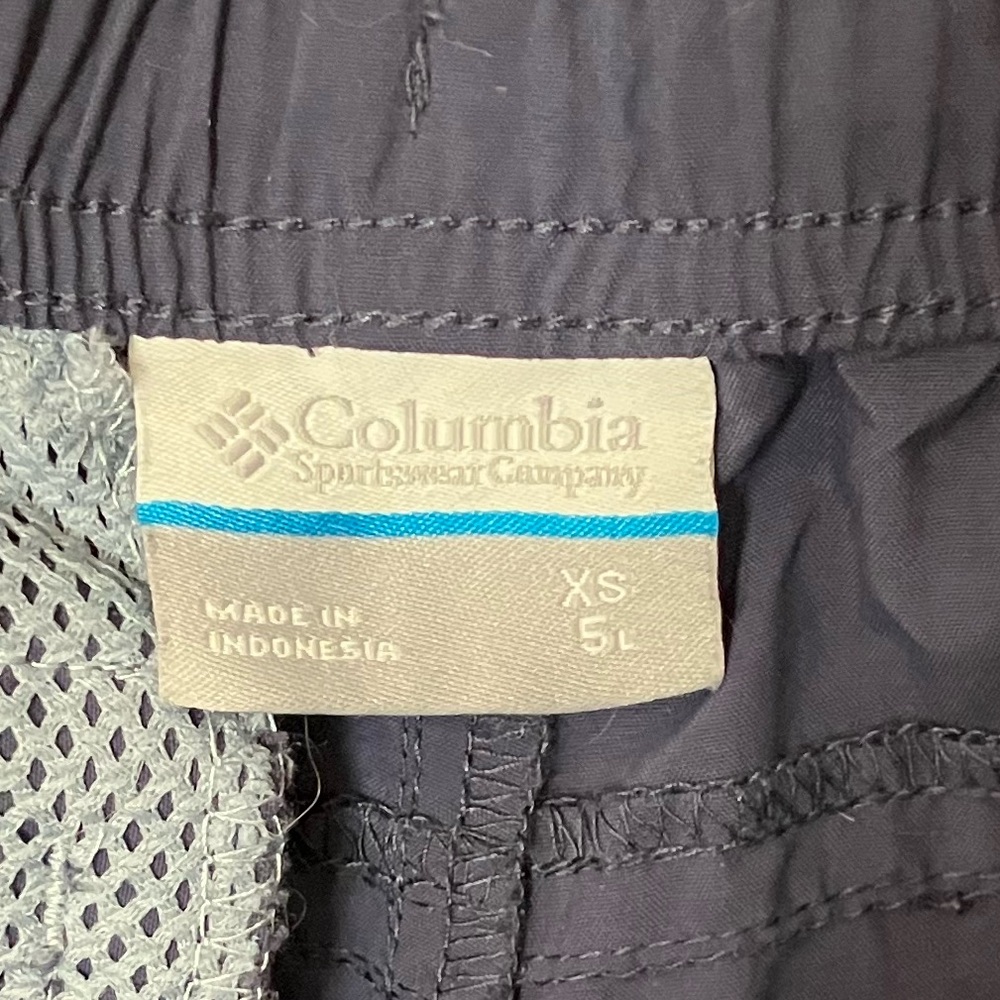 Columbia nylon camp shorts girls Sz XS 4.5” leg - Picture 8 of 9